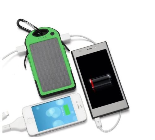 Portable Waterproof Solar Charger Double USB Power Bank