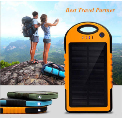 Portable Waterproof Solar Charger Double USB Power Bank