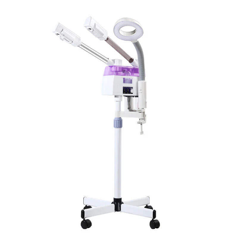 Hot and Cold Facial Steamer with Magnifying LED Lamp