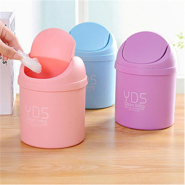 1PC Cute Mini Desktop Storage Box Waste Container