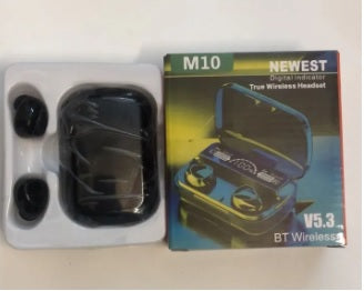 M10 BT Wireless Earbuds V5.3 Earphone with Power Bank Charging Case